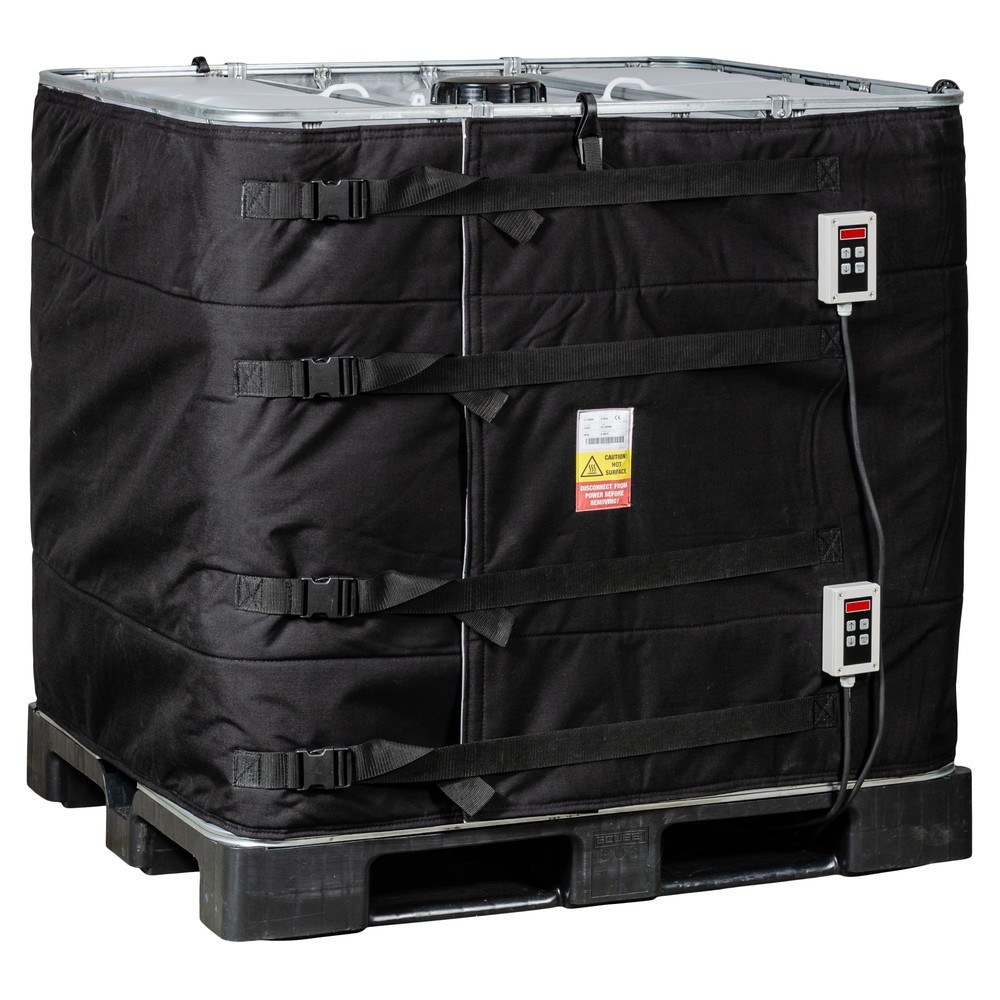 Obraz produktu: Kołnierz grzewczy do kontenerów IBC Kuhlmann, 640 l, 2 x cyfrowy sterownik 0–90ºC, 230 V, 2 x 1000 W, dł. x wys. 4100 x 870 mm