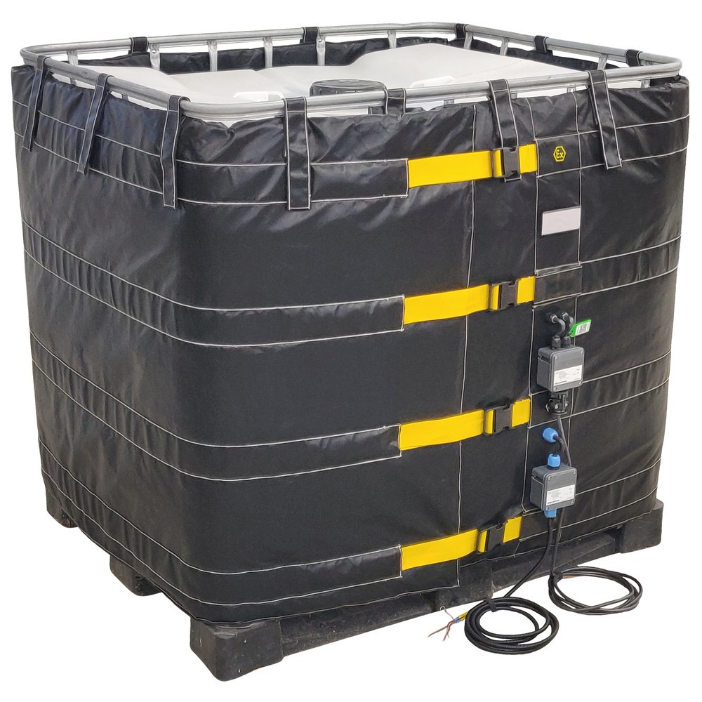 Obraz produktu: Kołnierz grzewczy kontenera ATEX Kuhlmann do kontenerów IBC, 1000 l, 230 V, 2400 W, dł. x szer. x wys. 4400 x 25 x 1000 mm