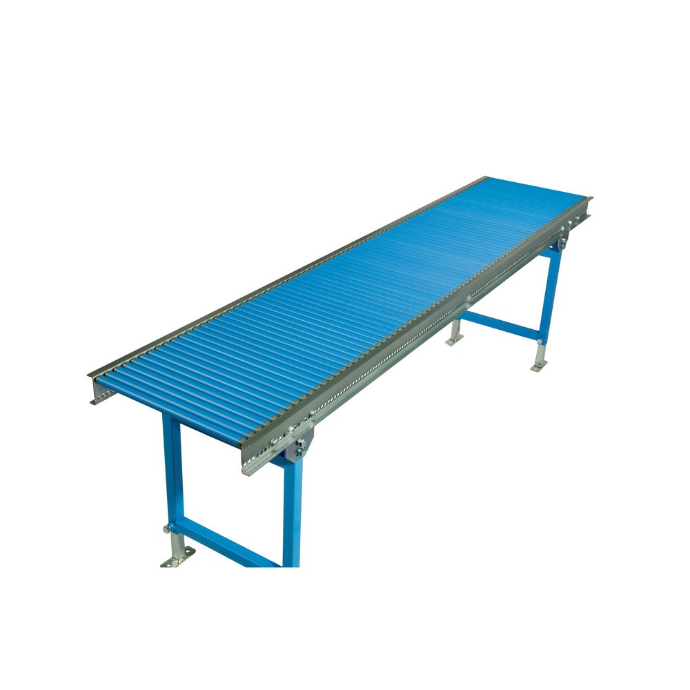 Zdjęcie produktu nr 2: Mały przenośnik rolkowy, rolki z tworzywa sztucznego, oś sprężynowa, Ø 20 mm, dł. x szer. 1000 x 200 mm