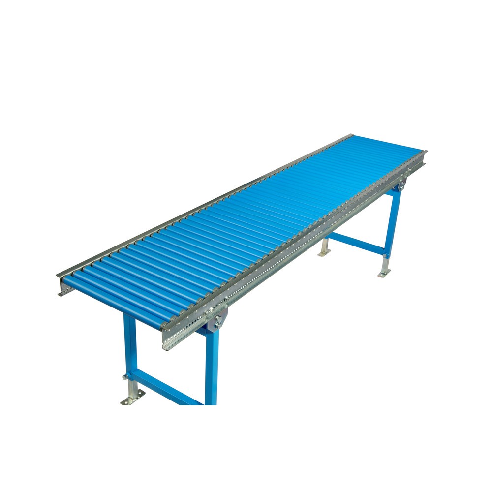 Zdjęcie produktu nr 2: Mały przenośnik rolkowy, rolki z tworzywa sztucznego, oś gwintowana, Ø 30 mm, dł. x szer. 1000 x 300 mm