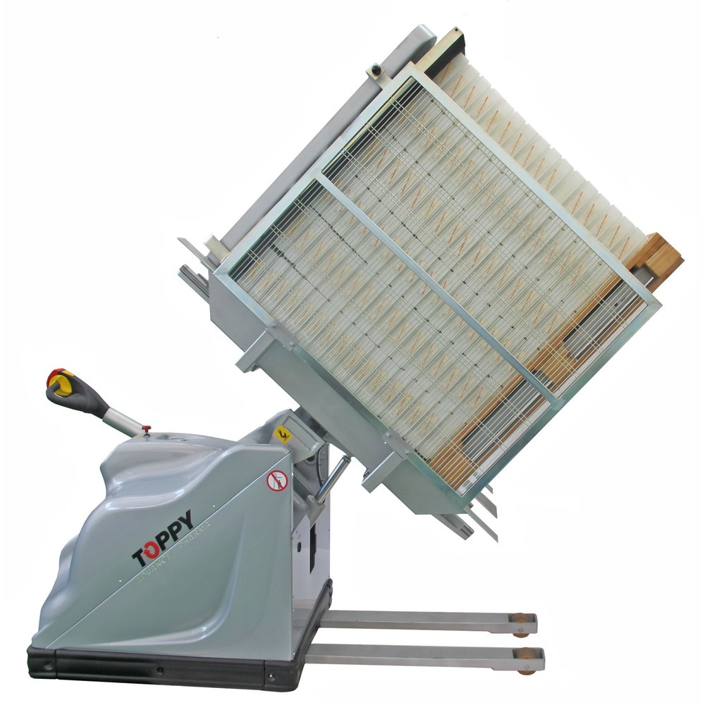Obraz produktu: Mobilna obrotnica palet, otwór 760–1620 mm, udźwig 1000 kg