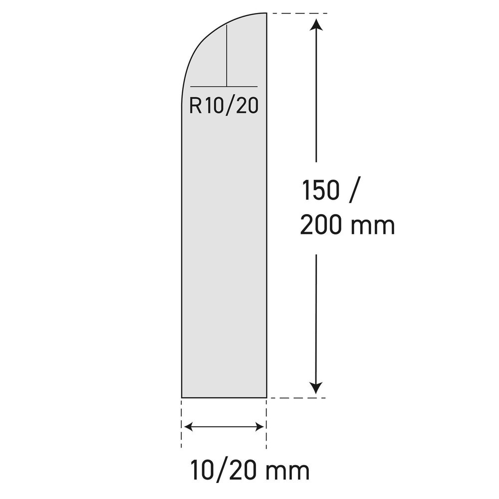 Zdjęcie produktu nr 5: Zabezpieczenie przed uderzeniem MORAVIA do ścian, do montażu, wys. x szer. 200 x 20 mm, długość 2060 mm, kolor jasny granit