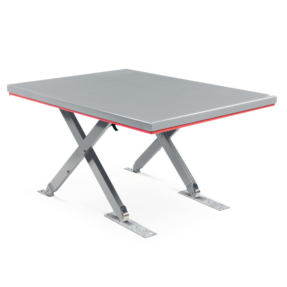Zdjęcie produktu nr 4: Płaski stół podnośny nożycowy FLEXLIFT, zamknięty, udźwig 600 kg, platforma 1400 x 900 mm, 230 V