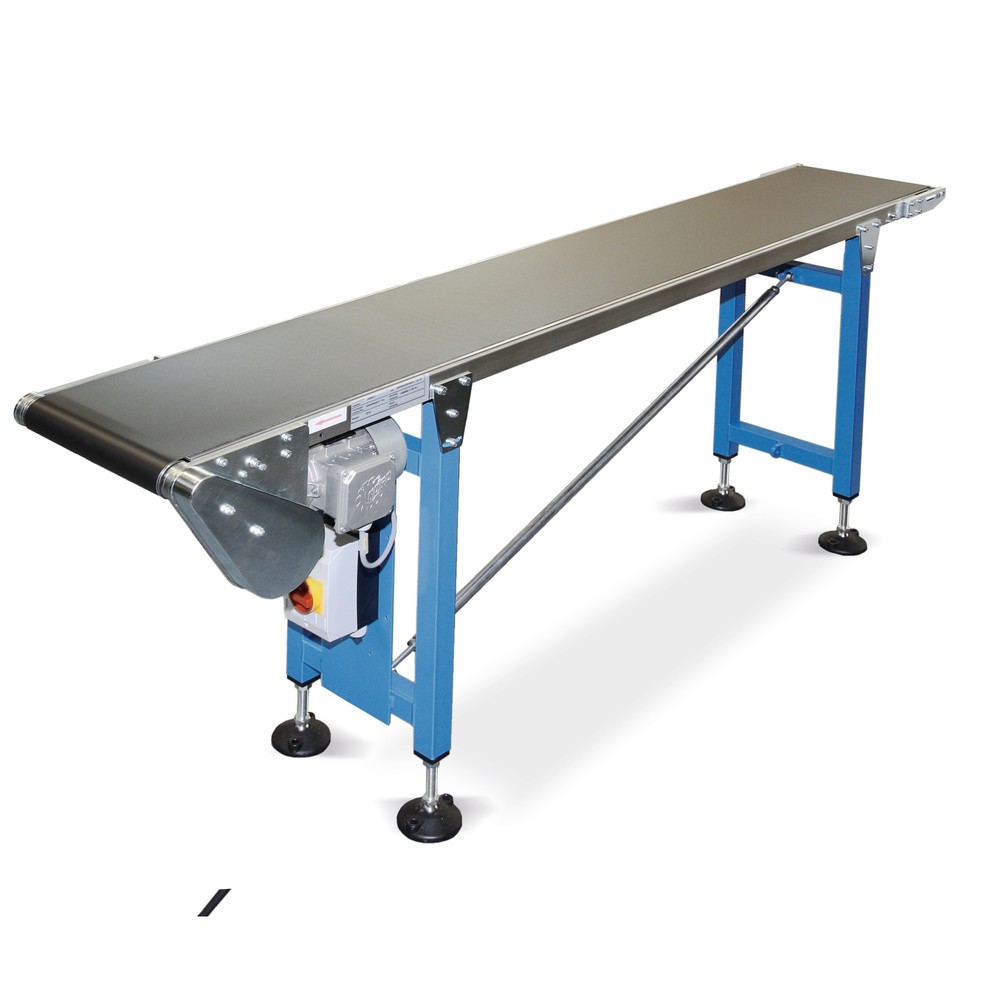 Obraz produktu: Przenośnik taśmowy, maks. 15 kg/m, szerokość pasa 100 mm, długość 2,5 m