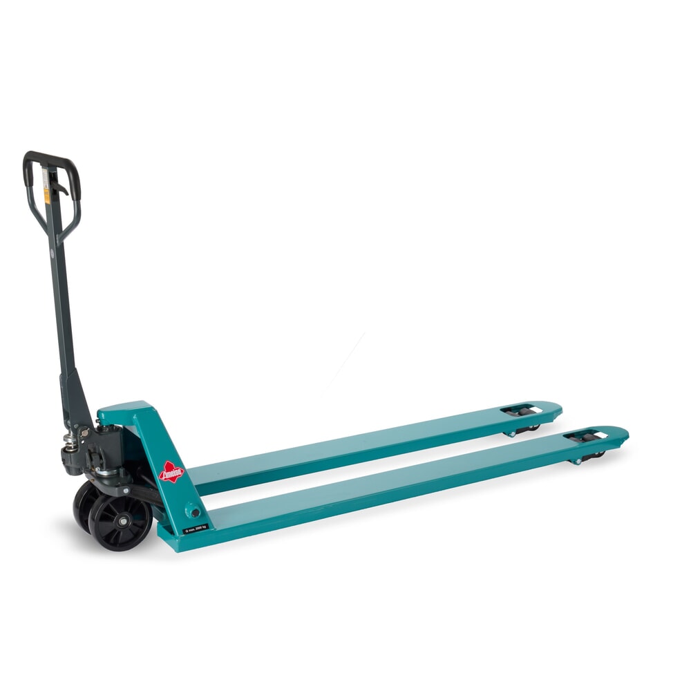 Obraz produktu: Ręczny wózek paletowy Ameise® PTM 2.0, udźwig 2000 kg, długość wideł 1500 mm, nylon, podwójne rolki