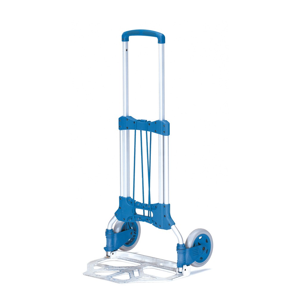 Obraz produktu: Składany aluminiowy wózek transportowy fetra®, udźwig 125 kg, szufla szer. x gł. 480 x 320 mm