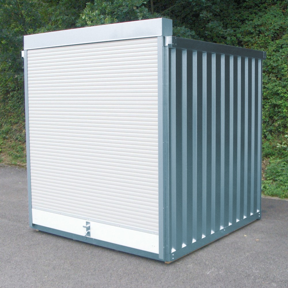 Obraz produktu: Skrzynia z roletą z aluminiową bramą rolowaną, wys. x szer. x gł. 2320 x 2100 x 2170 mm