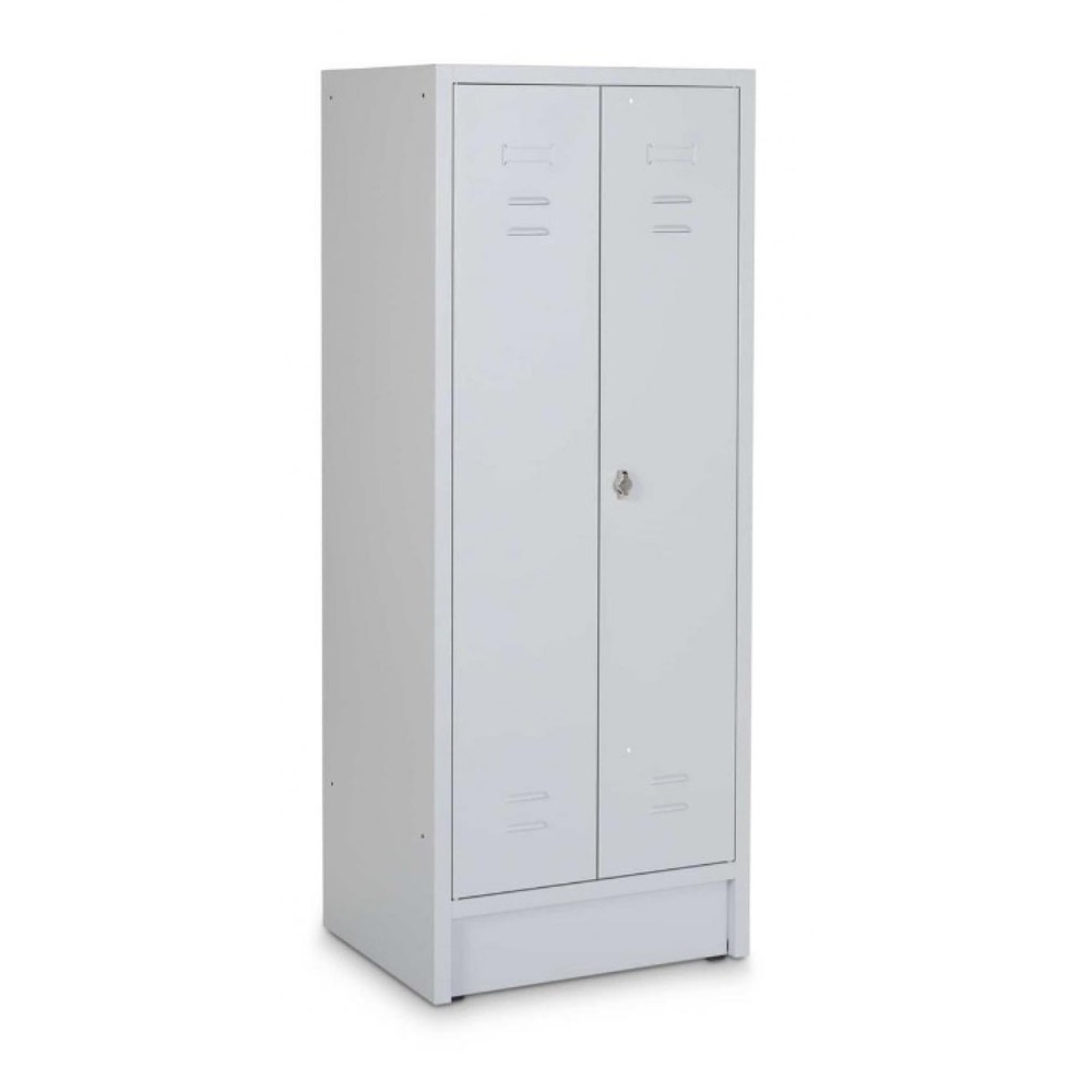 Obraz produktu: Szafa na środki czystości HEMMDAL HPZ-1, zamek cylindryczny, wys. x szer. x gł. 1800 x 600 x 500 mm, kolor jasnoszary