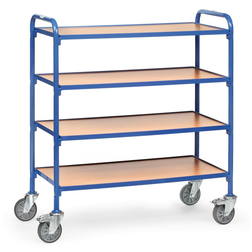 Obraz produktu: Wózek dostawiany do pojemników z otwartym frontem fetra®, z płytami podłogowymi po 940 x 470 mm