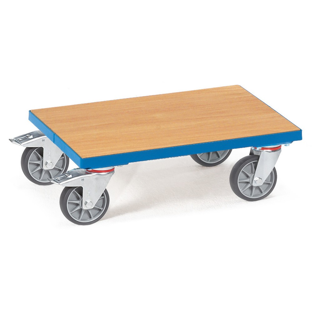 Obraz produktu: Wózek na skrzynie fetra® z platformą drewnianą, udźwig 250 kg, powierzchnia ładunkowa szer. x gł. 610 x 410 mm