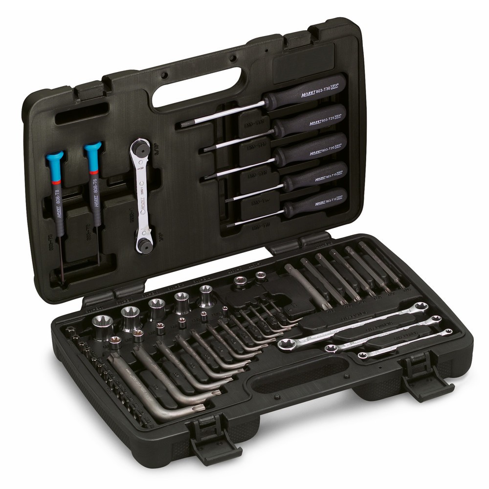 Obraz produktu: Zestaw gniazdo wtykowe TORX HAZET®, 56 sztuk