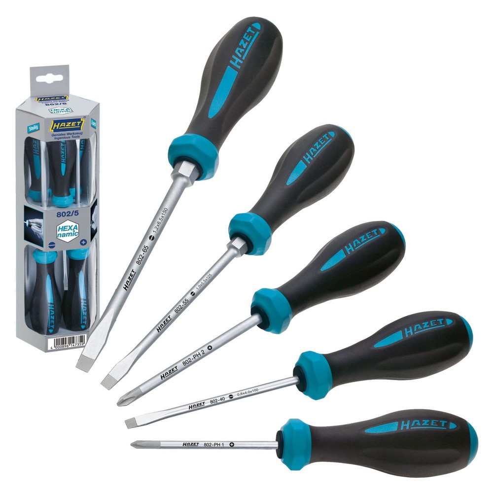 Obraz produktu: Zestaw wkrętaków HEXANAMIC HAZET®, 5 sztuk